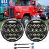 Unbranded Pair Newest 7inch Round LED Headlights Hi/Lo Beam for