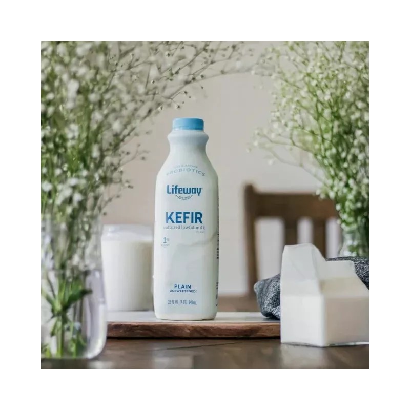 LifeWay 4 Bottles Lifeway Lowfat Milk Plain Kefir 12 Probiotic