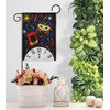 Breeze Decor Mid Night Garden House Flag Set New Year