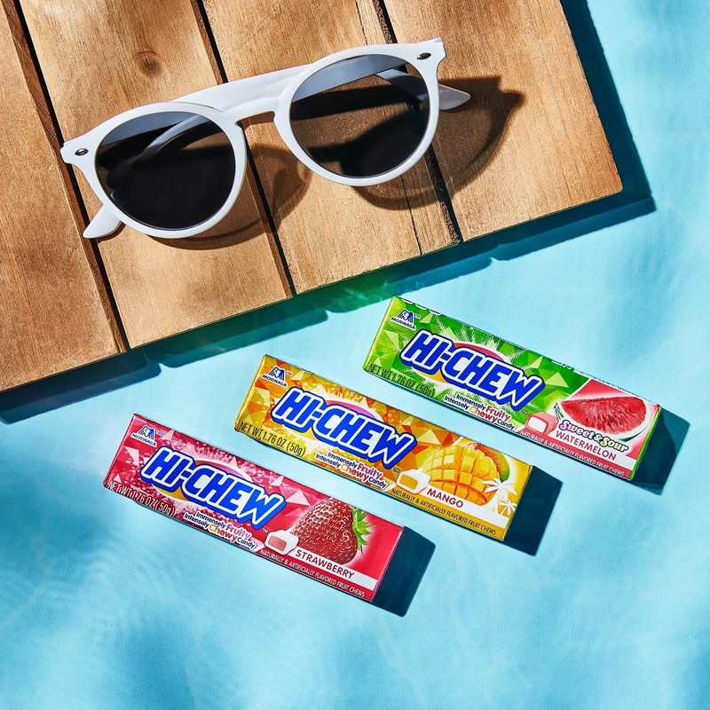 HI-CHEW Variety Sticks, 15-Pack, Soft & Chewy Candy, 1.76oz Each,