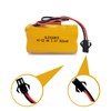 XUNTU 3.6V 900mAh Ni-Cd Exit Sign Emergency Light Battery Compatible