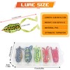 Topwater Frog Fishing Lure Kit, 5pcs Soft Artificial Bait Hollow