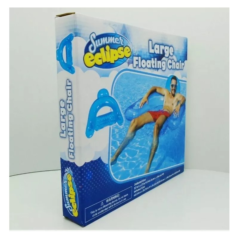 Summer Eclipse Large Floating Chair Inflatable For Pool With Coup