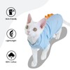 QBLEEV Sphynx Cat Clothes, Dinosaur Design Cat Shirts for Cats