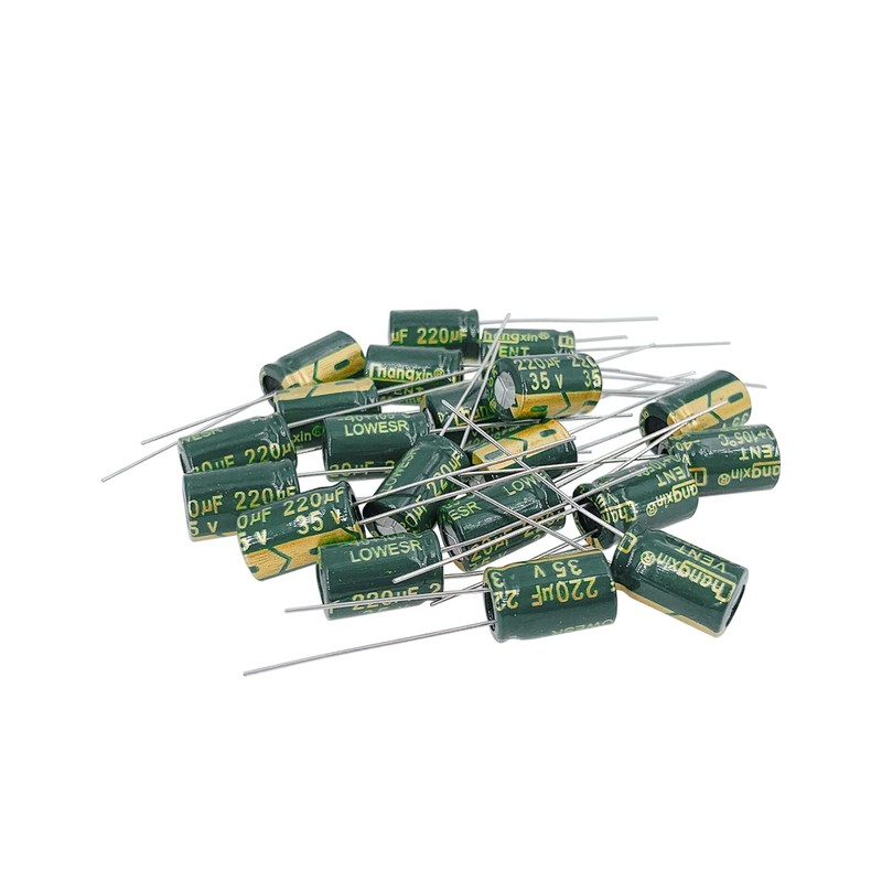 PENGLIN 20pcs Electrolytic Capacitors 35V 220UF 105℃ 8x12mm High Frequency