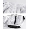Nuoqi - Pantalones cortos de payaso para mujer, color negro