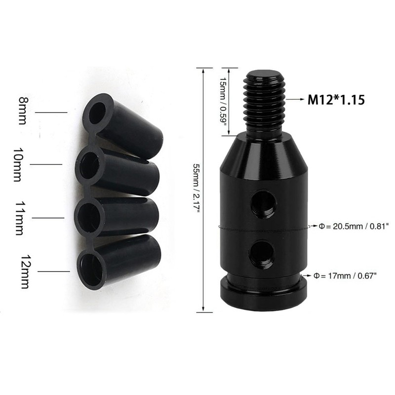 Mirhua 12x1.25 Car Shift Knob Adapter Shift Lever Screw Adapter