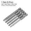 sourcing map 5Pcs Square Head Screwdriver Bits SQ1, SQ2, SQ2.7,