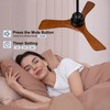 VCQQ 36 Inch Ceiling Fans with Lights and Remote, 3
