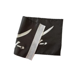 Stormflag Double sides Pirate Flag 16x30cm and Skull Small Flag for Harley motorcycle Helmet Motorbike Flag with Tunnel and Double Stitched