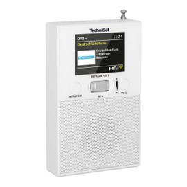 TechniSat DIGITRADIO Flex 2 - DAB Socket Radio (DAB+ Radio, FM, Audio Input, Bluetooth Audio Streaming, Radio Alarm Clock, Favourite Memory) White