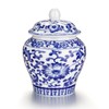 SOITIS Small Urns for Human Ashes, 5.12 Inches Qinghua Porcelain