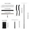 Mesiiloly 59.5" Long Handle Window Squeegee with Extension Pole, 12.4"