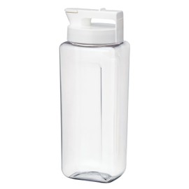 Iwasaki Industry K-1291 W Cold Water Bottle Smart Pitcher, Slim 0.7 gal (2.1 L), White, Can Be Placed Vertically, Horizontally, Fits In Door Pockets, Hot Water, Wide Mouth, Lightweight, Width 4.6 x