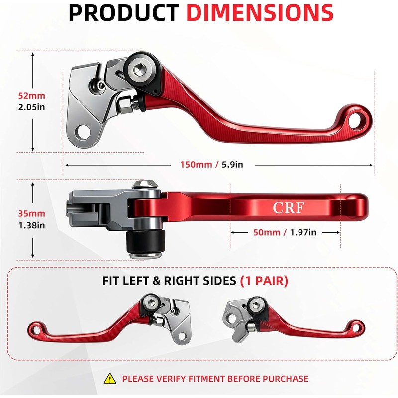 Motorcycle CNC Aluminum Brake Clutch Lever Pivot Handle for CRF125F