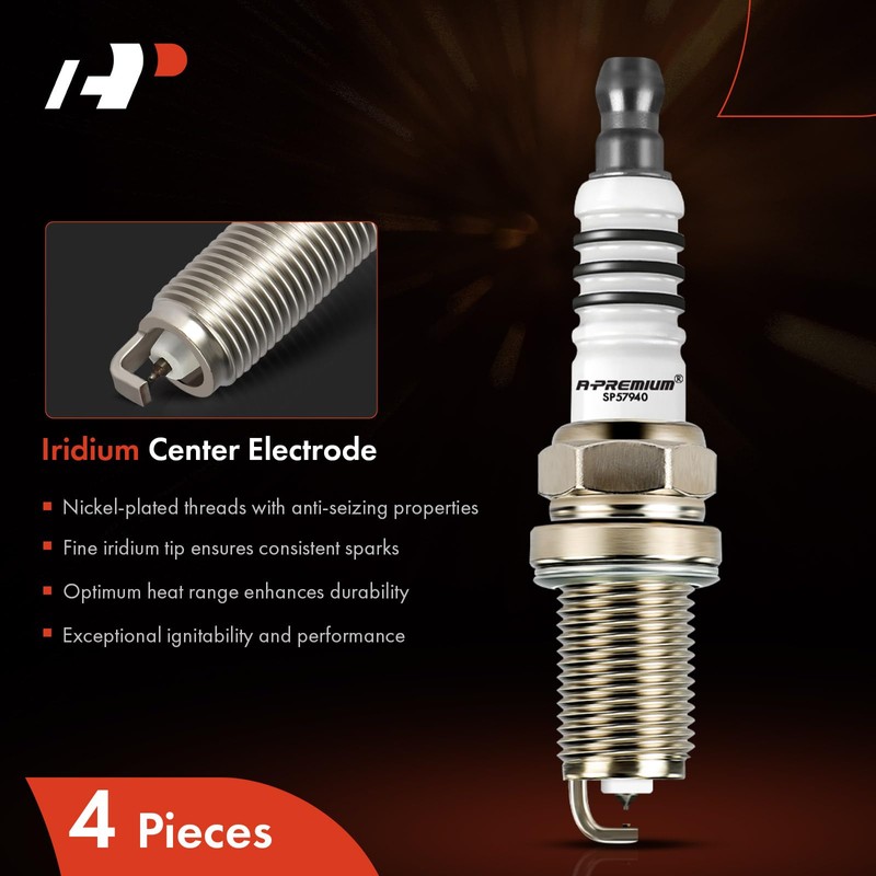 A-Premium Iridium Platinum Bujías compatibles con Honda Civic 2006 2007