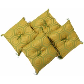 柘 Industrial Beanbag Seat Table Feet Insole Duvet Luxury Honeycomb Pattern Woven Green (Small) 4 Pieces Set 15 X 15 cm Z9 – 1 