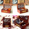 YouTang(TM) Creative Engraved Wooden 18-Note Wind-up Musical Box,Musical Toys,Tune:Edelweiss