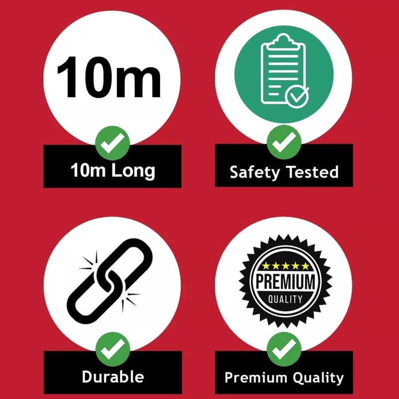 SPARES2GO 10m Mains Power Cable UK 3 Pin Plug compatible