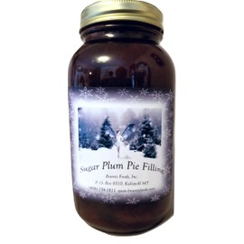 Sugar Plum Pie Filling Montana - 20 oz jar Grown & Hand Picked for Bounty Foods this is Vegan Friendly | Gluten-Free | Non-GMO Best for Pies - Cobblers - Toppings and Desserts (SPPF 20OZ)
