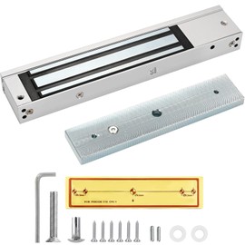 Mag Lock 280KG / 600 LBS of Magnetic Holdings Force Electromagnetic Commercial Lock 12V, LED Indicator When Closed NO/NC Options,for Access Control System