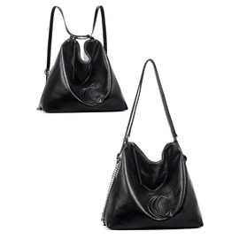 CLUCI Convertible Backpack Purse Hobo bags 2in1 Shoulder Bag handbags Leather Large Fashion Travel Multipurpose