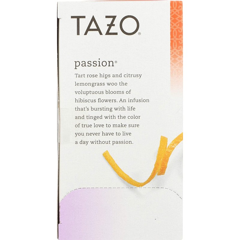 Tazo Tea Passion 20 Bags Net WT. 1.8 OZ/52G