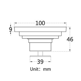 KUNGYO Vintage Bathroom Floor Drain Flower Carved with Brass - Square Antique Drain for Toilets Garden 10x10cm