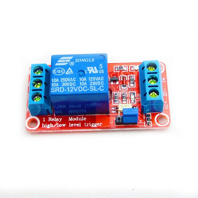 Hailege 2pcs 12V 1 Channel Relay Module Relay Switch With