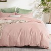 Bedsure Twin/Twin XL Duvet Cover Kids - Soft Double Brushed Pale Blush Kids' Bedding Set, 2 pcs, Includes 1 Duvet Cover (68"x90") & 1 Pillow Sham, NO Comforter