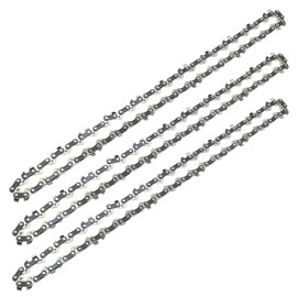 MospdyGear 3Pcs Chainsaw Chain, 3/8" LP Pitch, .050" (1.3 mm) Gauge for 16" (40cm) Bar, 56 Drive Links Low Kickback Chainsaw Chain Replacement for Titan TTL758CHN