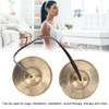 Tibetan Tingsha Cymbals Meditation Chime Bells, 2.7in Brass Strong Sound