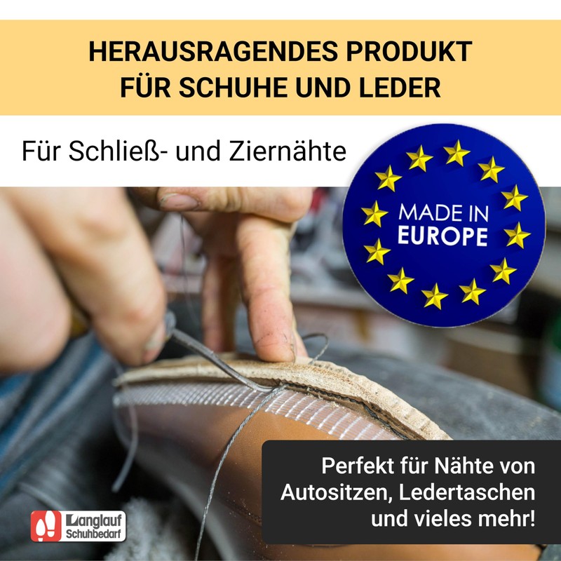Premium Waxed Leather Thread (250 Metres) - Extra Strong &