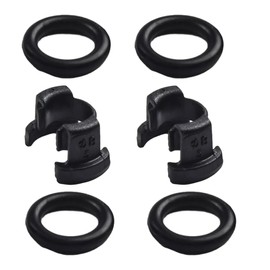 FOULAYN 2 Sets of air Conditioning Condenser Hard Wire Lock clamp Pipe Bayonet clamp Replacement 88718-1E150 Suitable for 2018-2022 Toyota Highlander Camry Corolla RAV4, black