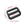 LESCA TEK 30 Pcs 3/4 Inch Black Tri Glide Buckles