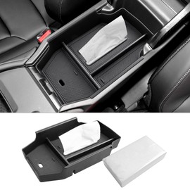 CDEFG for 2023-2025 2026 Honda Accord Center Console Organizer with Tissue Dispenser Slot 2025 2026 Accord Hybrid Accessories Armrest Tray Storage Box(Included Tissue Pack)