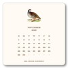 SHADE TREE GREETINGS Upland Birds 2026 Desk Calendar with Easel