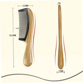 BIUDECO Static-free Hair Comb Wooden Brush Pink Hairdressing Tool for Valentine's Day Present