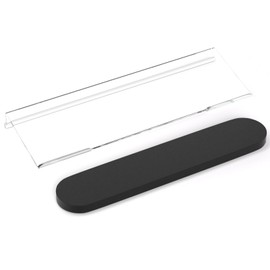 Richboom Ergonomic Computer Keyboard Stand - Acrylic Tilted Computer Keyboard Holder for Easy Typing, Keyboard Stand with Silicone Anti-Slip Case for Office Desk, Home, School, Clear