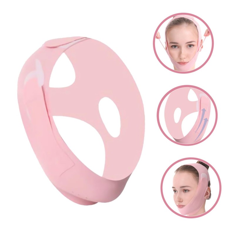 FRCOLOR Line Lifting Facial Mask Chin Lift Band Reusable Face