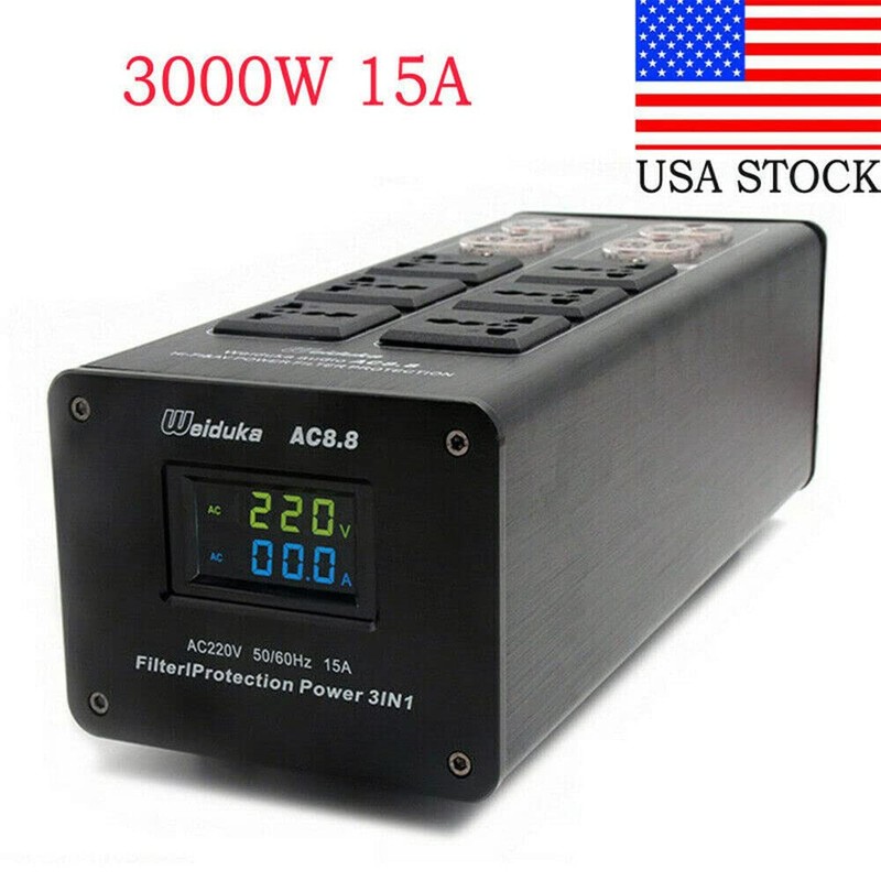 3000W 15A 100-240V AC8.8 Advanced Audio Power Purifier Filter AC