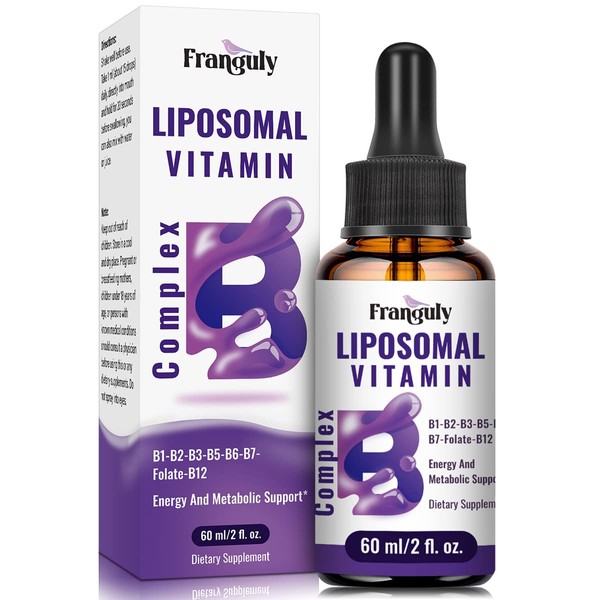 Liposomal Vitamin B Complex Liquid Sublingual B Complex Vitamins Supplement