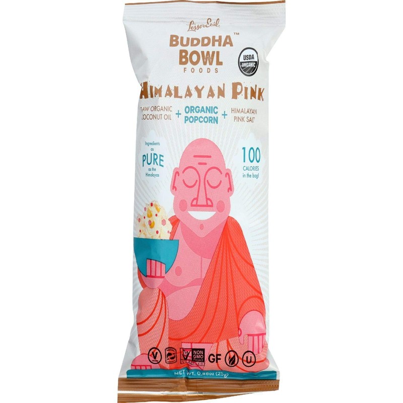 Lesser Evil Popcorn - Organic - Himalayan Pink - .88