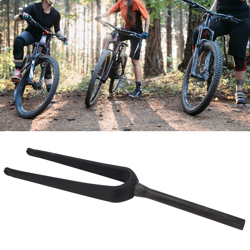 Road Bike Front Fork Carbon Fiber Quick Release Type Flat