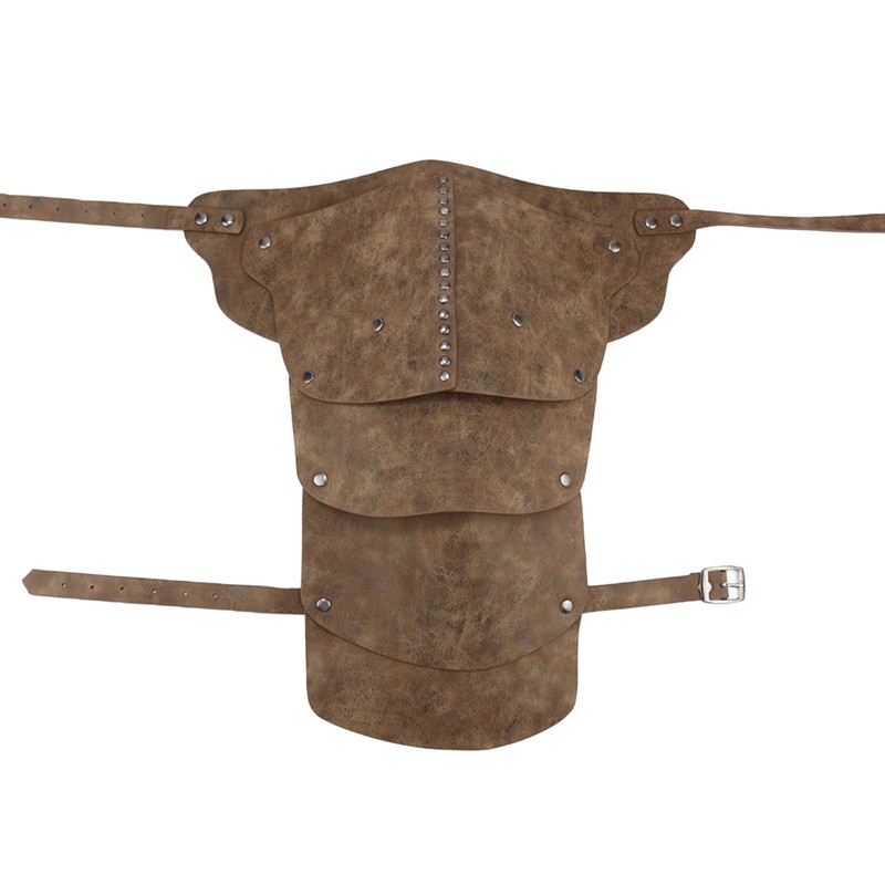 EHRBGK Men's Medieval Retro Shoulder Armour Adjustable Shoulder Armour PU