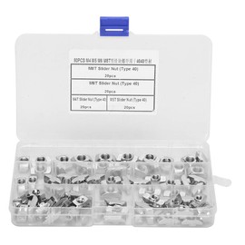 Tuerca Deslizante Con Tuercas De Fijación Proyectos Industriales Y De Bricolaje: Incluye 20 Piezas De Cada Tuerca En T Para Tuercas En Forma De T De Los Tamaos M4, M5, M6 Y M8