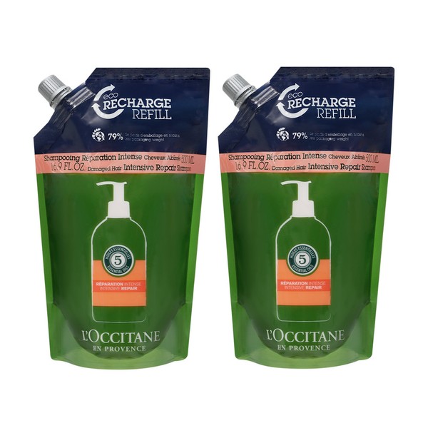 L&#39;Occitane Intensive Repair Shampoo Eco 500ml (refill) x2 / 록시땅
