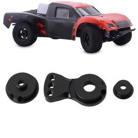 Briny River 25T Aluminium Alloy Servo Saver Horn Arm for 1/10 1/8 1/12 RC Cars (Black)