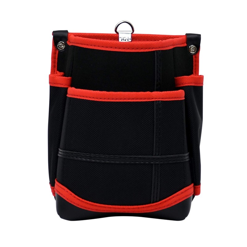 KH Takesonashii Two-tier Waist Bag, Black/Red