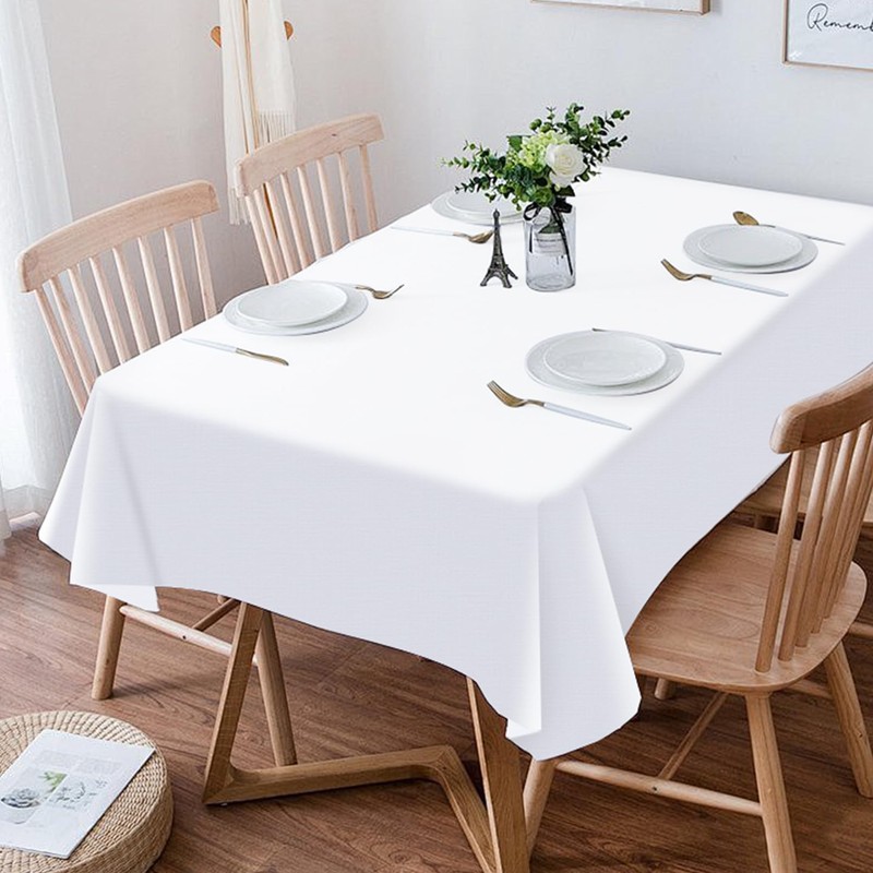 COCPOK 6 Pack Plastic Table Skirts and Table Cloths, 3Pcs